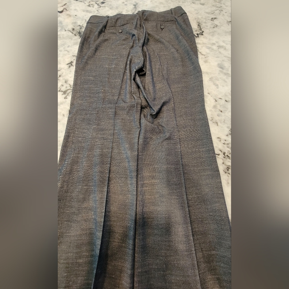 LOFT Navy and Gray Trousers